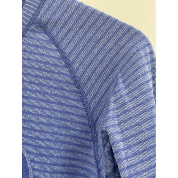 Lululemon Top Swiftly Tech Long Sleeve Women Size 10 Blue Long Sleeve Workout - Picture 3 of 13